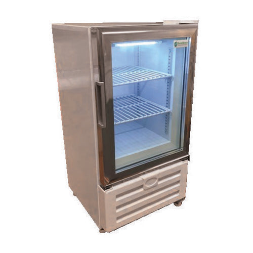 Excellence Industries CTF-1T 16 In. Countertop Merchandiser Freezer, Self-Closing Glass Door, Two Adjustable Shelves, LED Lighting