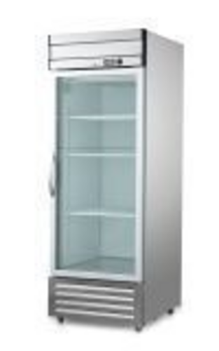 Excellence Industries DSS-19CG 27 In. One Glass Door Reach-In Refrigerator, Stainless Steel Exterior, Interior LED Lighting, Digital Temperature Display