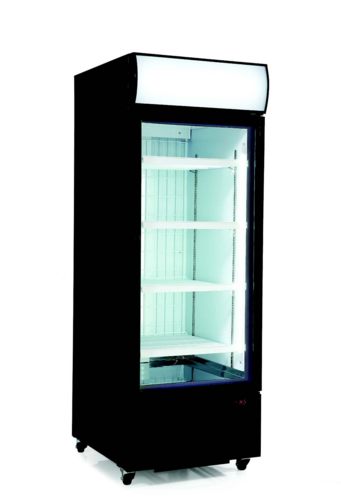 Excellence Industries TKO-41-SL 54 In. Glass Door Merchandiser Refrigerator, 1296 Can Capacity, Two Sliding Low-E Glass Doors, Slide Out Refrigeration