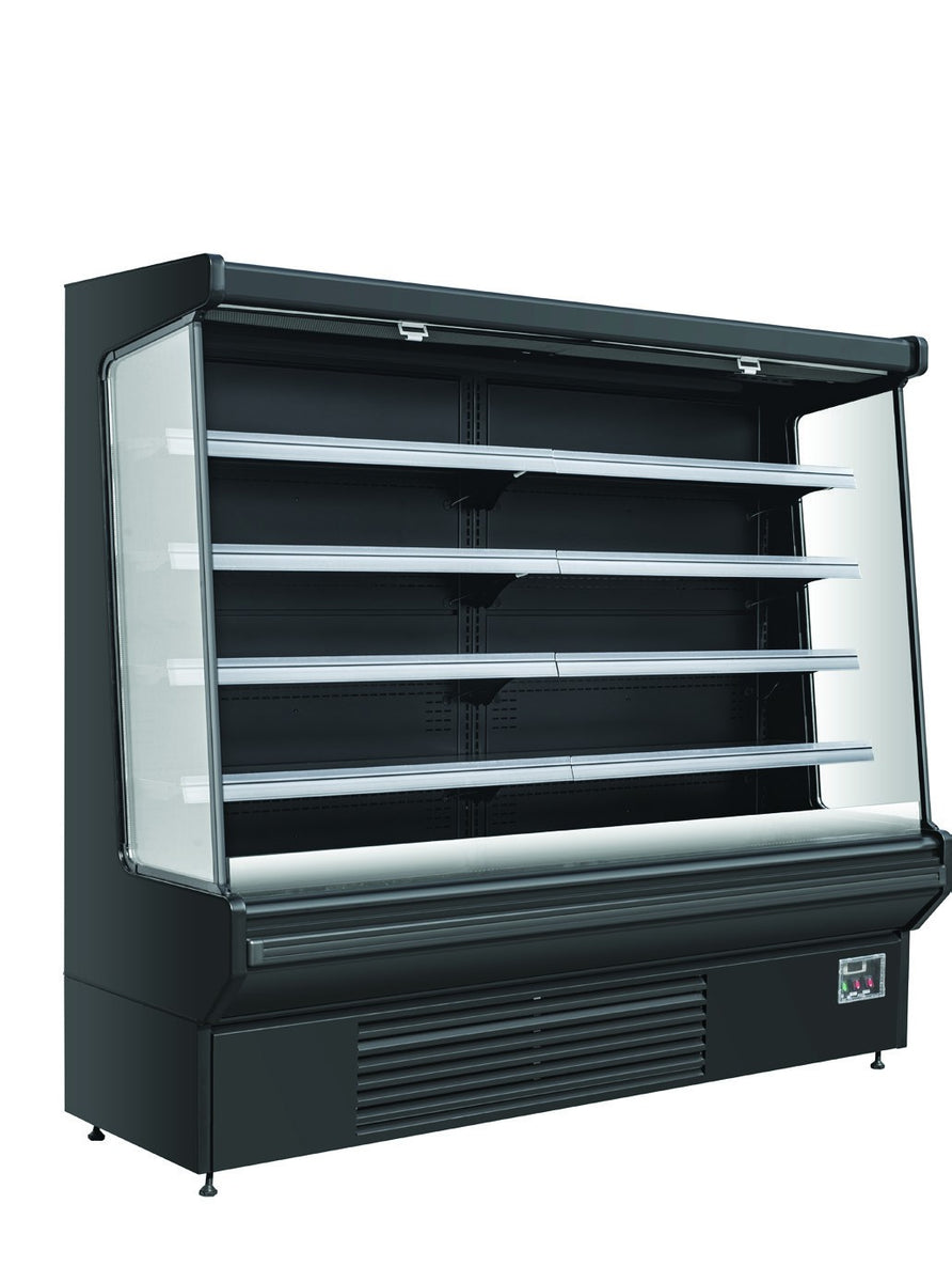 Excellence Industries KAC-3S 39 In. Vertical Open Air Merchandiser, Slim Depth, Night Curtain, Dixell Controller