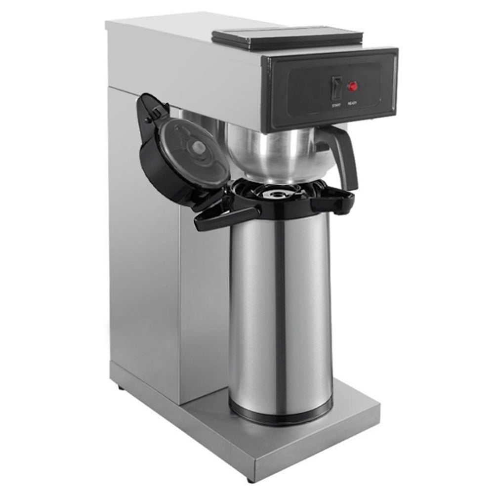 Prepline CAFE-1PA 3.5 Gallon Per Hour Pourover Airpot Coffee Brewer, Stainless Steel, Airpot Included