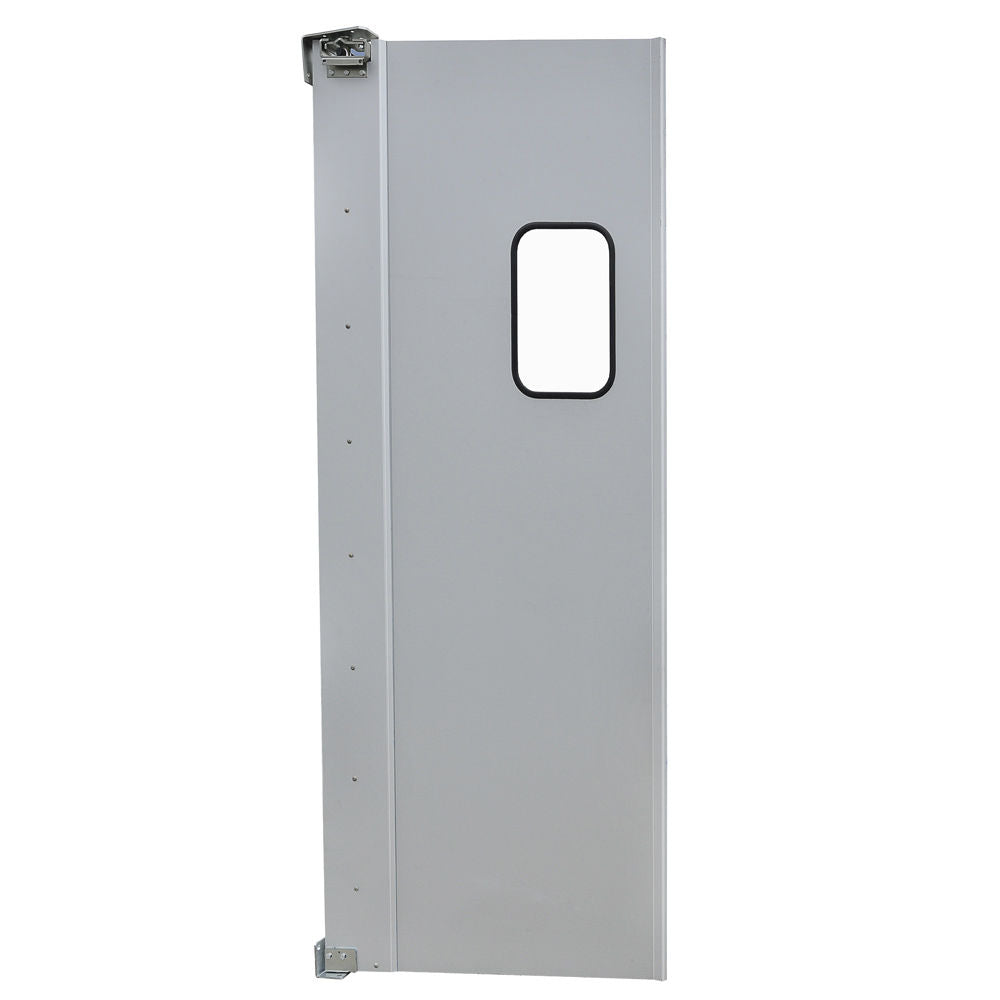 Prepline PTD3084 30 x 84 In. Single Panel Aluminum Swinging Traffic Door with 9 x 14 In. Window