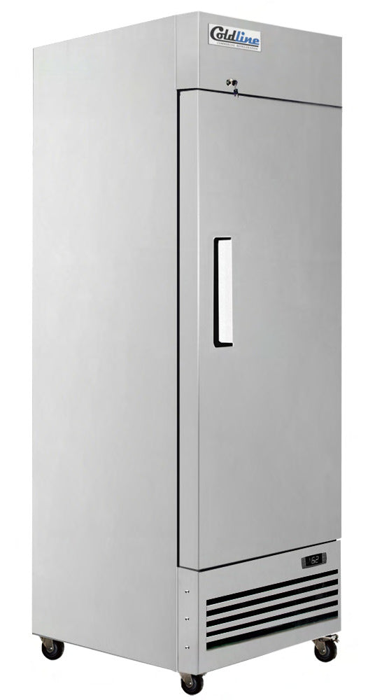 Coldline T-1RE 29" Single Solid Door Reach-In Refrigerator, 20.3 Cu. Ft.