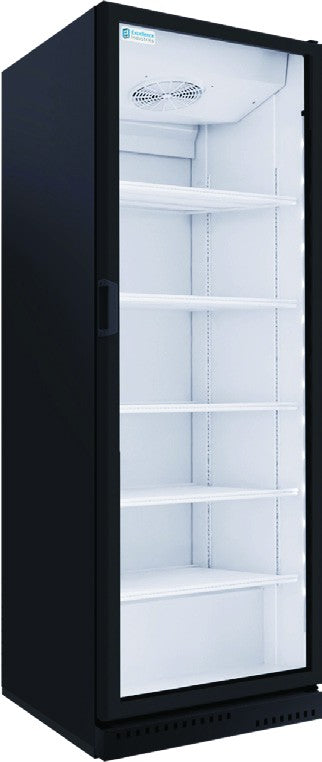 Excellence Industries NG-27 30 In. Glass Door Merchandiser Refrigerator, 387 Bottle Capacity, Double Pane Glass Door, High Luminosity LED