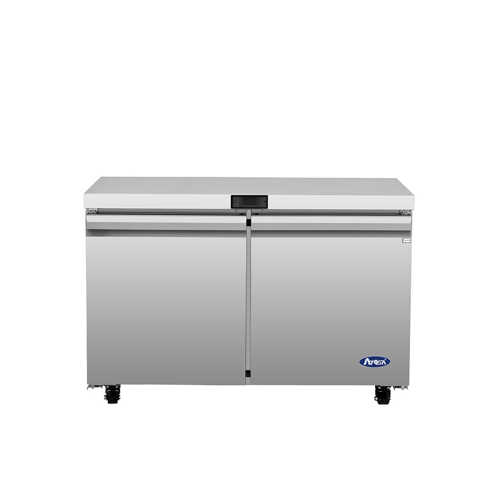 Atosa AUF48SD 48" Two Door Undercounter Freezer, 11.8 Cu. Ft., Stainless Steel