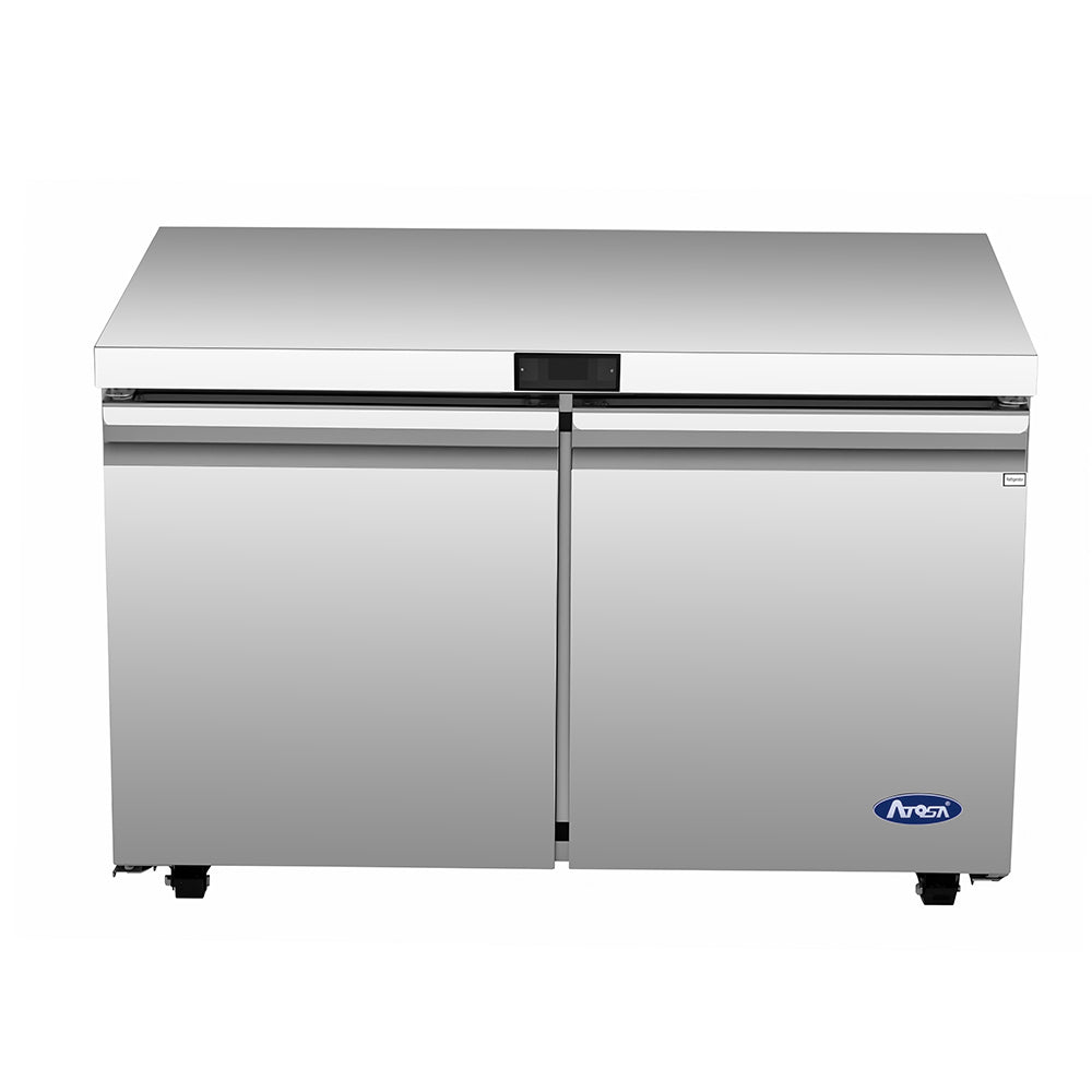 Atosa AUR48SD 48" Two Door Undercounter Refrigerator, 11.8 Cu. Ft., Stainless Steel