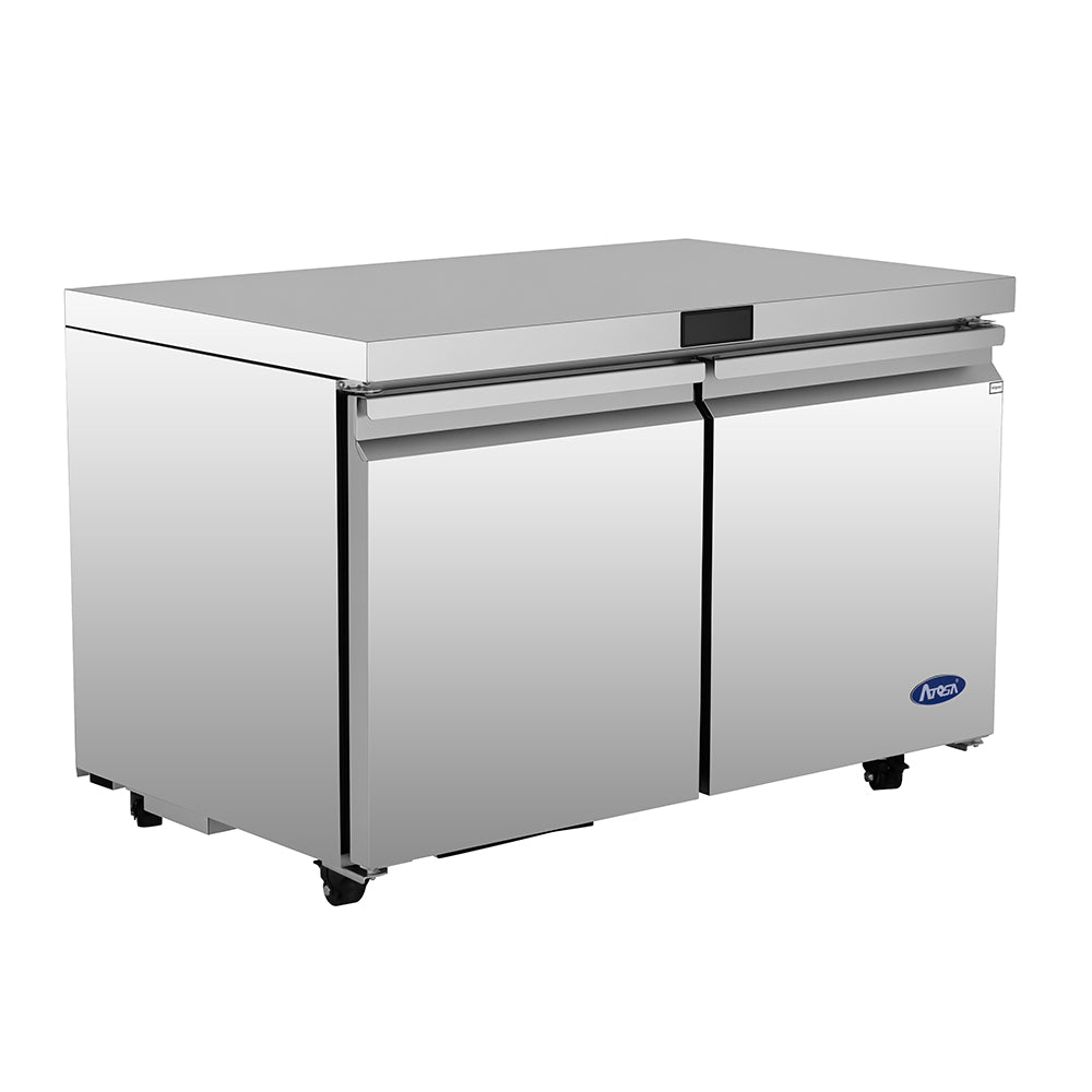 Atosa AUR48SD 48" Two Door Undercounter Refrigerator, 11.8 Cu. Ft., Stainless Steel