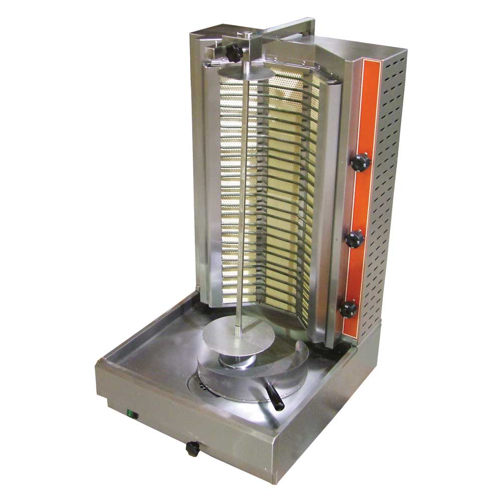 Cookline 4E Electric Vertical Gyro/Kebab Shawarma Machine, 120 lb. Capacity, 208/240V