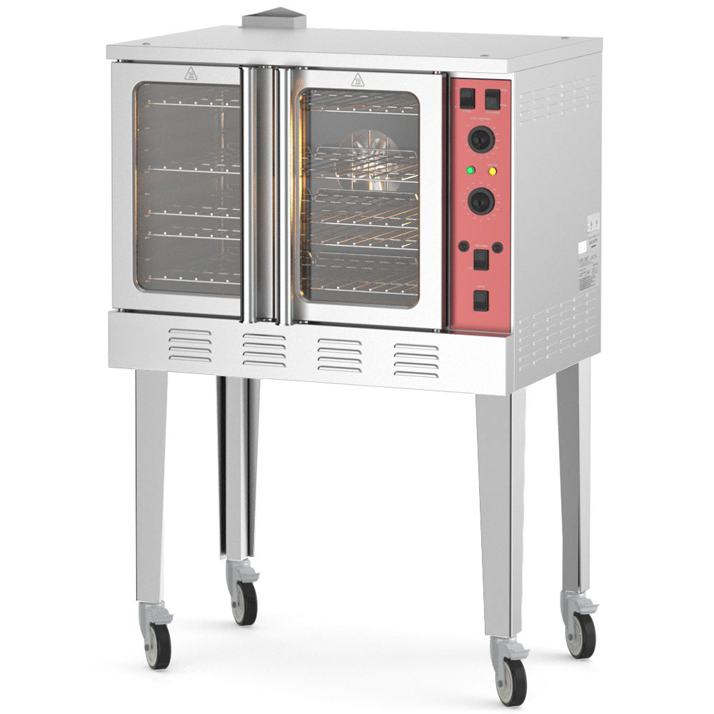 Prepline ENCVE-3-208-SGL 38 In. Single Deck Full Size Electric Convection Oven, 208V 3 Phase, 5 Racks