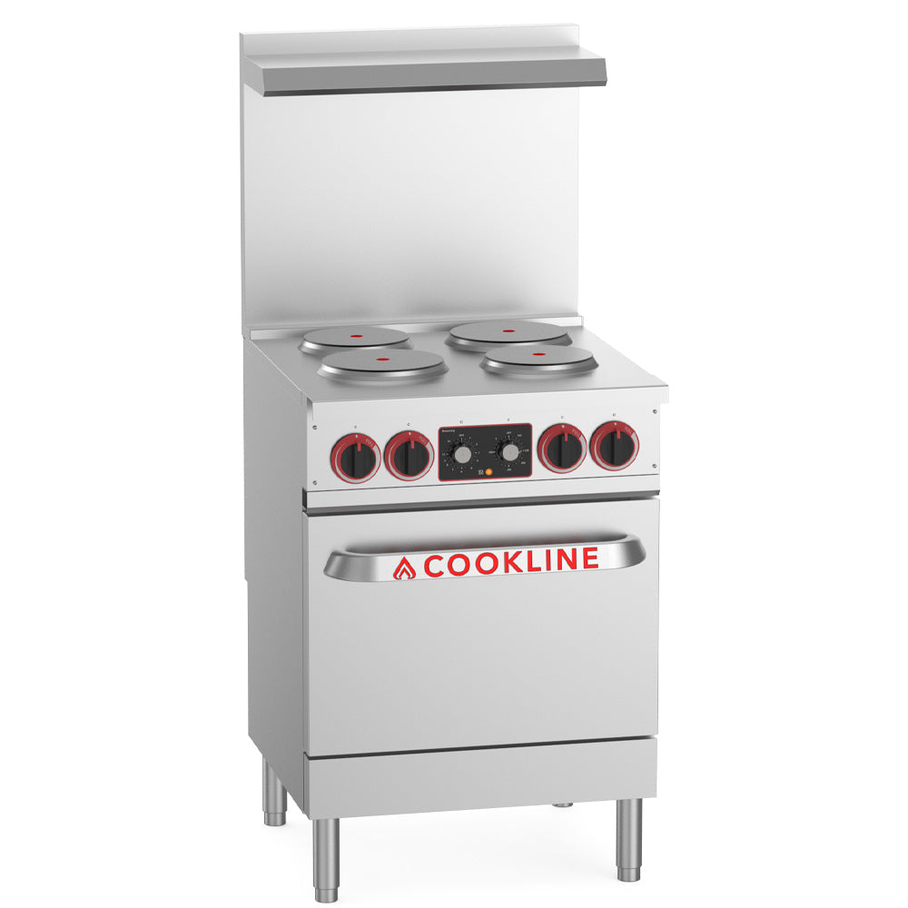 Cookline ER24-208 24 In. Electric Range with 4 Sealed Burners and Standard Oven, 13.6 kW, 208V