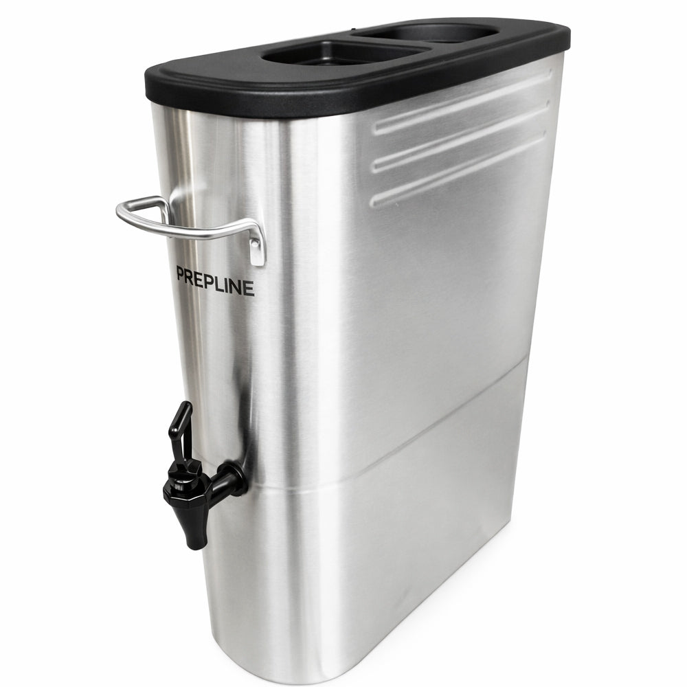 Prepline ITD5G 5 Gallon Slim Stainless Steel Iced Tea Dispenser