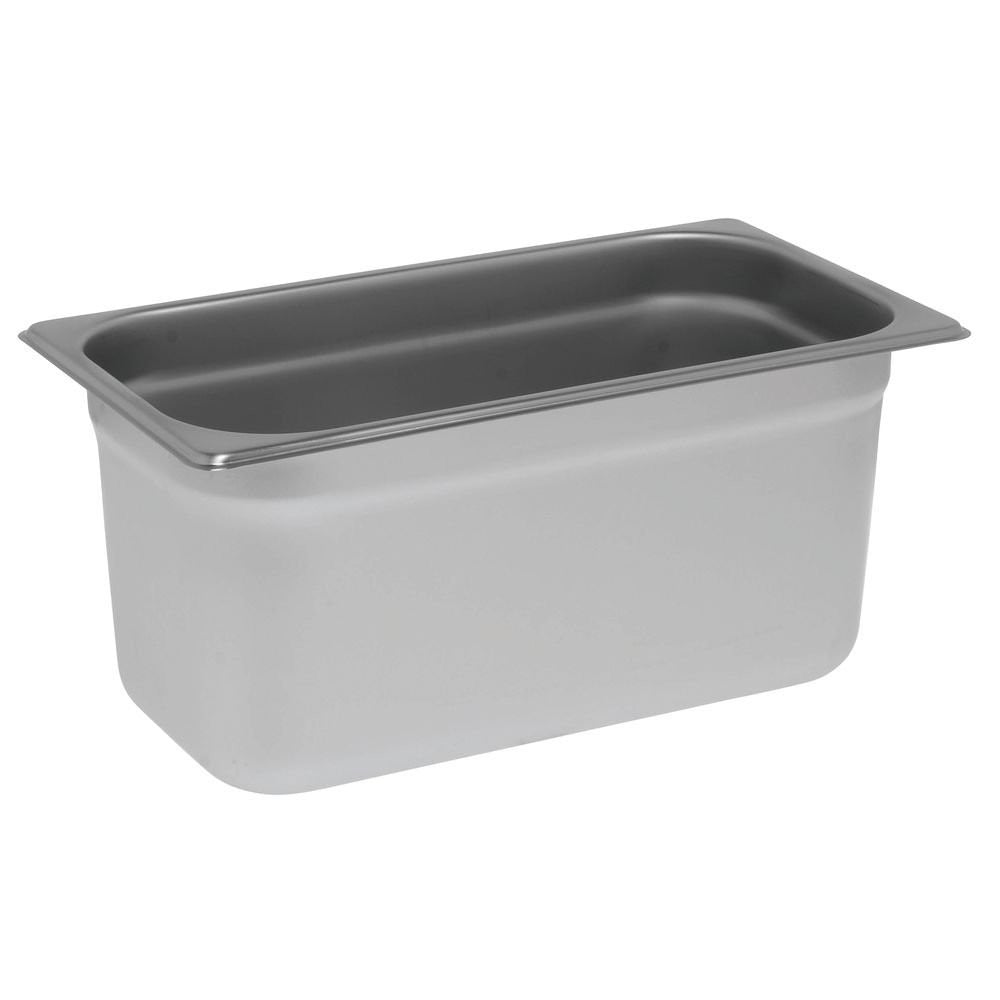 Prepline PFP-13-6 1/3 Size 6 In. Deep Anti-Jam Stainless Steel Steam Table Pan, 24 Gauge 18/8 Stainless Steel