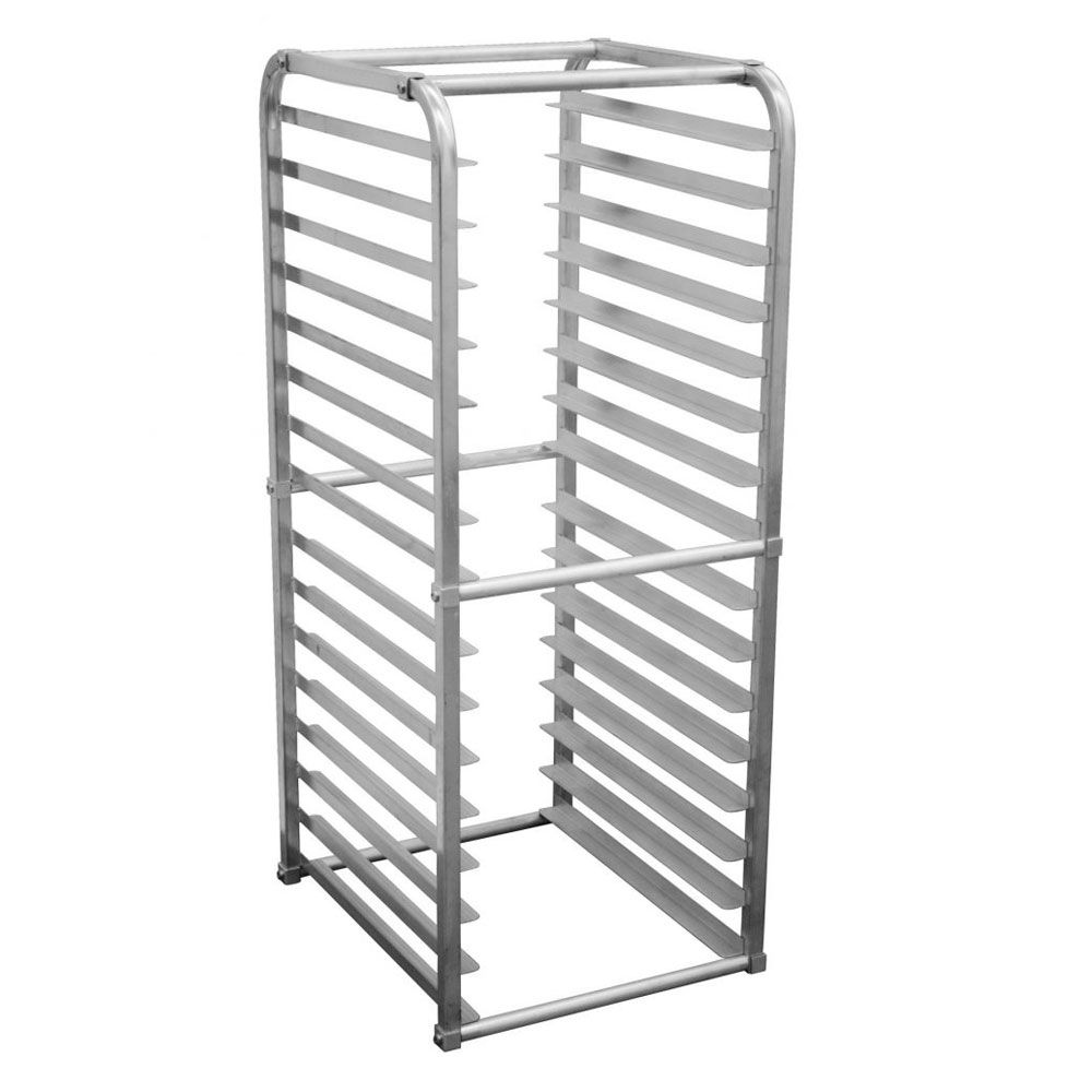 Prepline SPR-16-INS 16-Pan Full Size End Loading Insert Aluminum Sheet Pan Rack for Reach-In Refrigerators and Freezers