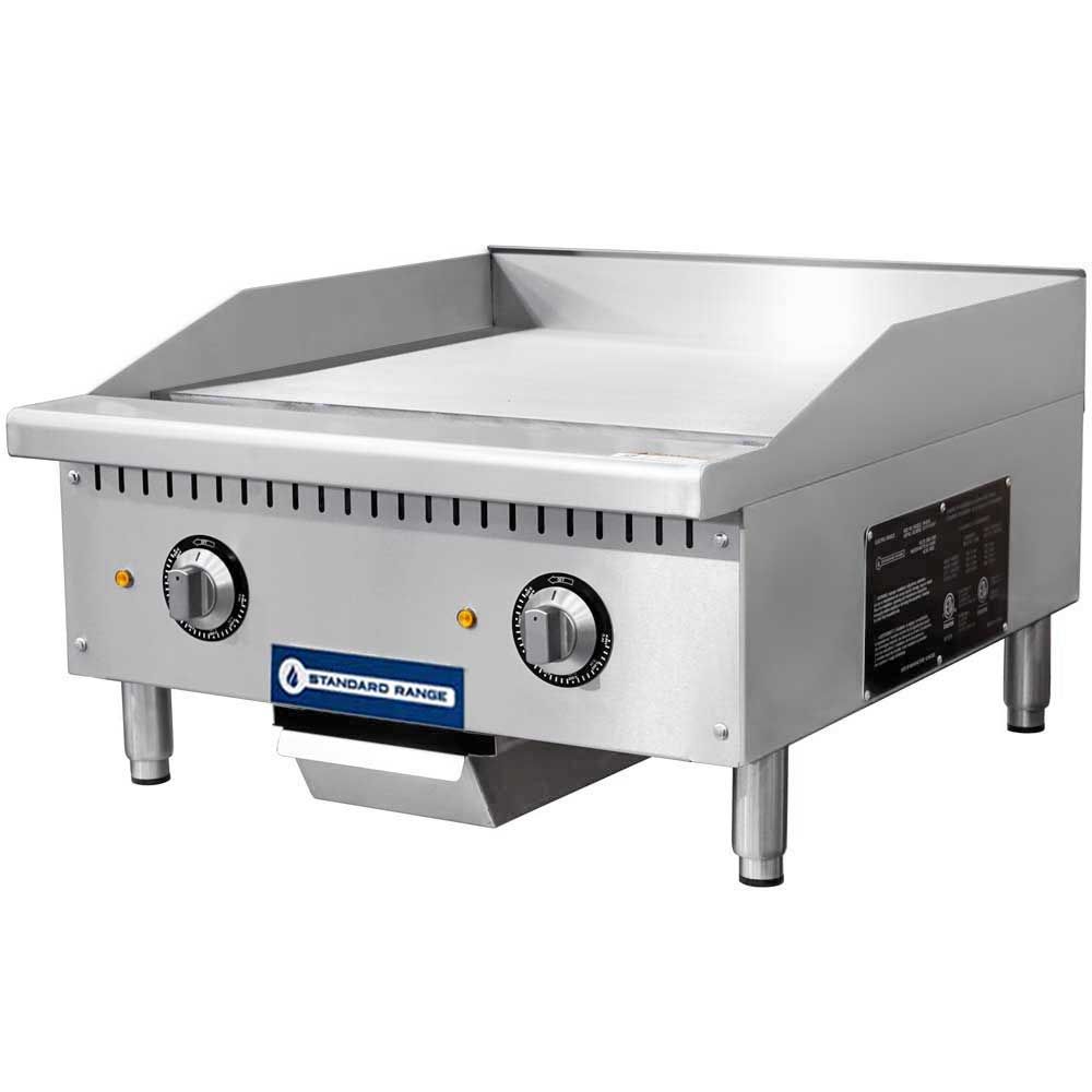 Standard Range SR-EG24 24" Commercial Electric Thermostatic Countertop Griddle, 208/240V