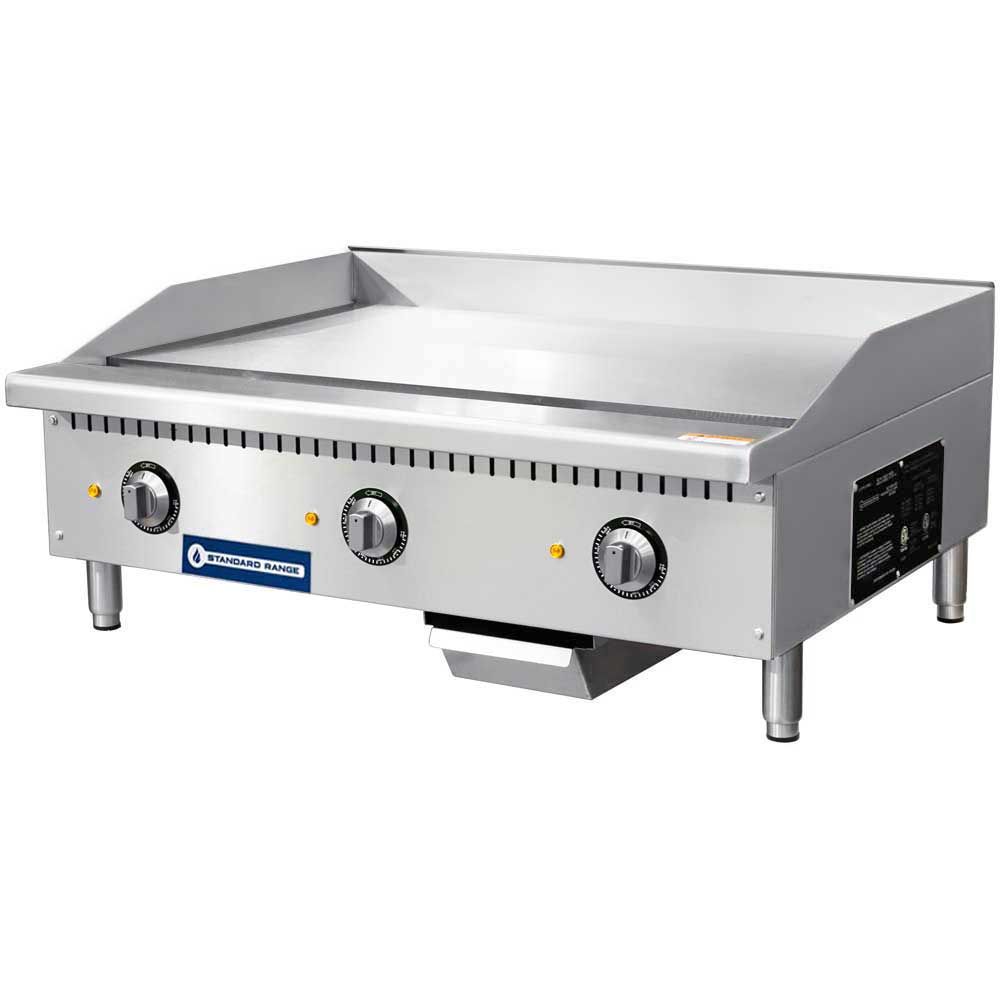 Standard Range SR-EG36 36" Commercial Electric Thermostatic Countertop Griddle, 208/240V