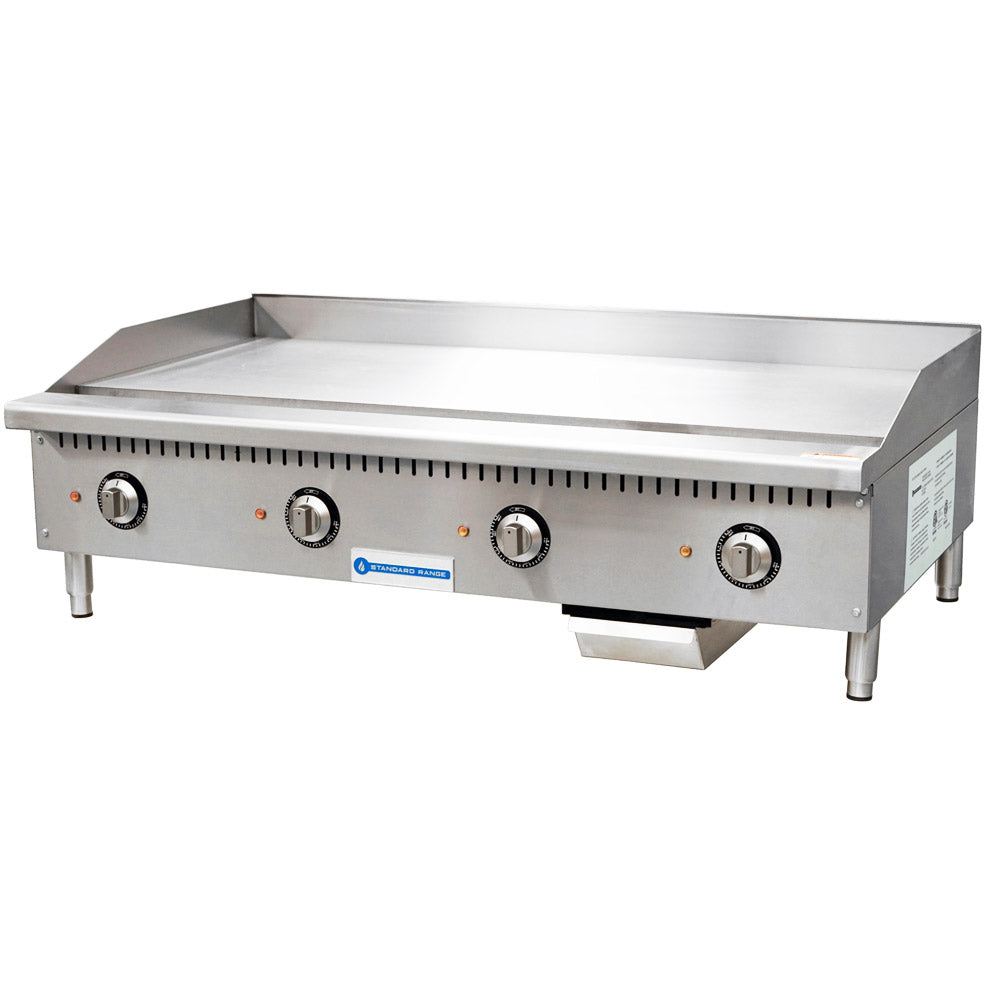 Standard Range SR-EG48 48" Commercial Electric Thermostatic Countertop Griddle, 208/240V
