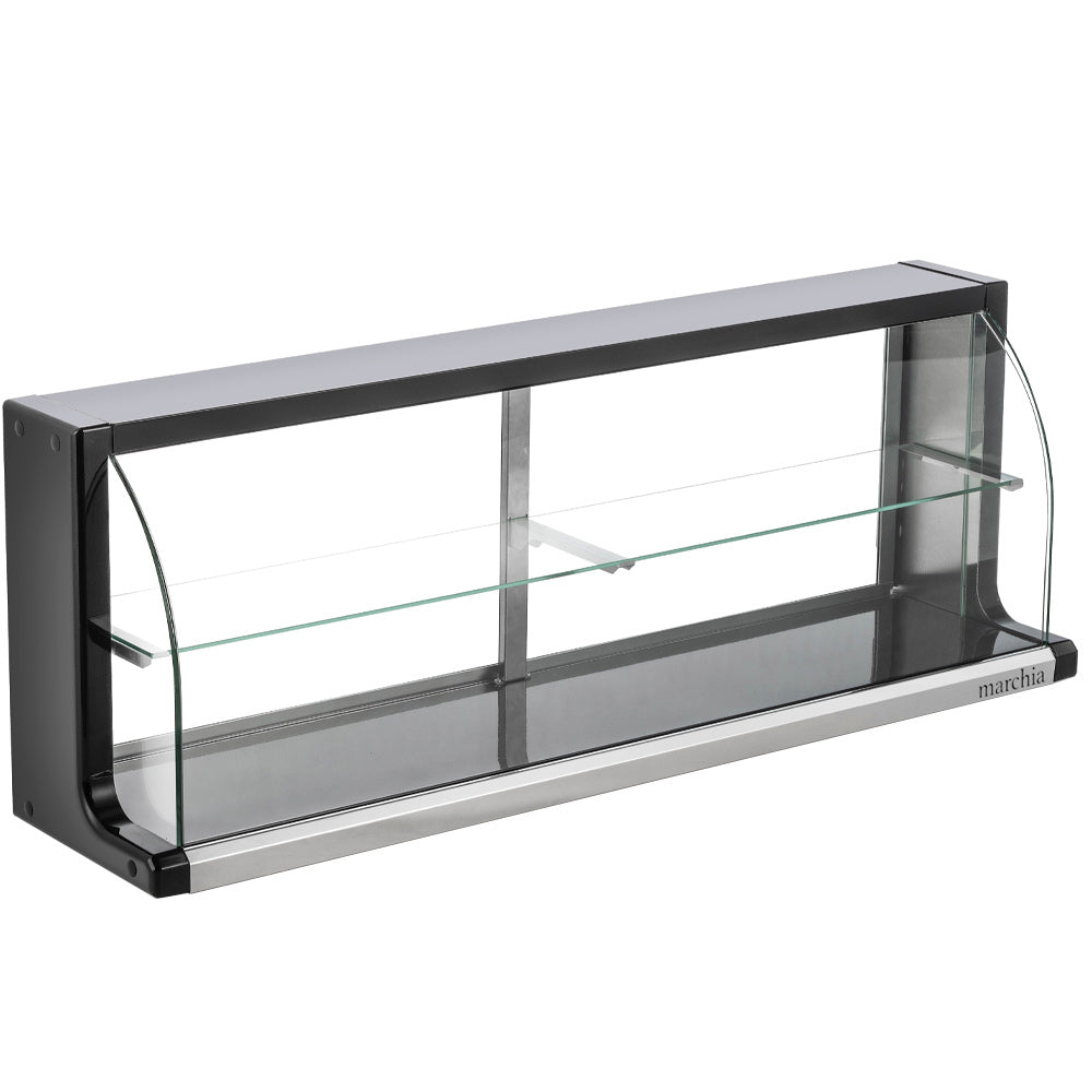 Marchia USTAR-T48 45" Dry Curved Glass Bakery Display Case, Non Refrigerated, Rear Sliding Doors