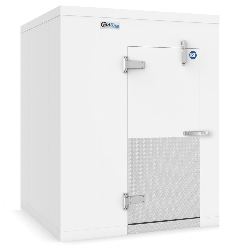 Coldline WCP6X6-FL 6' x 6' Walk-in Cooler Box with Insulated Floor, 4" Insulation, Self-Closing Door