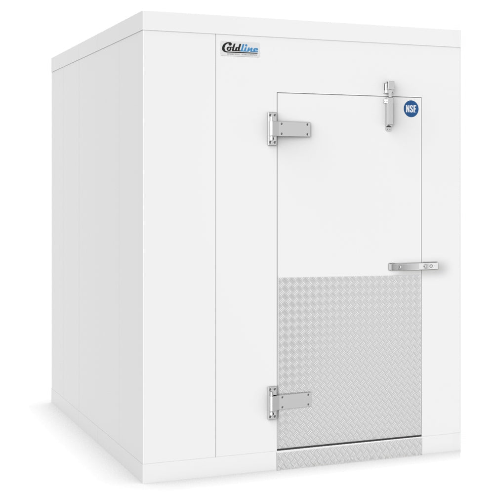 Coldline WCP6X8-FL 6' x 8' Walk-in Cooler Box with Insulated Floor, 4" Insulation, Self-Closing Door