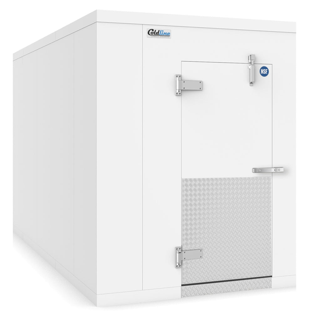 Coldline WCP6X10-FL 6' x 10' Walk-in Cooler Box with Insulated Floor, 4" Insulation, Self-Closing Door