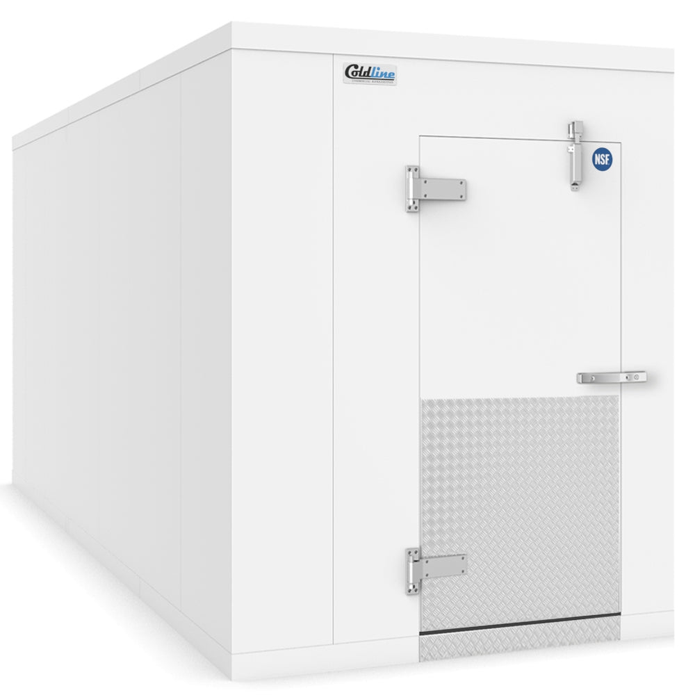 Coldline WCP6X12-FL 6' x 12' Walk-in Cooler Box with Insulated Floor, 4" Insulation, Self-Closing Door