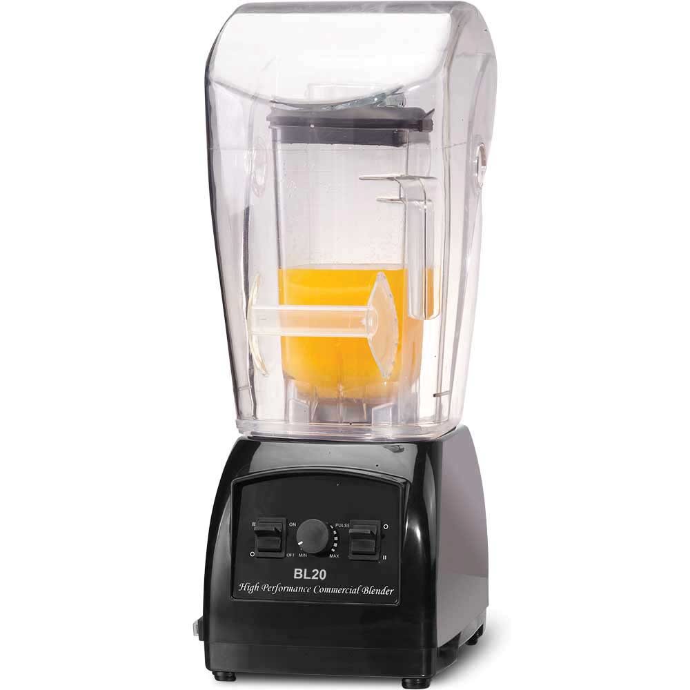 Prepline BL20-Q 2HP Heavy-Duty 64oz Commercial Blender with Sound Reduction Cover, 110V