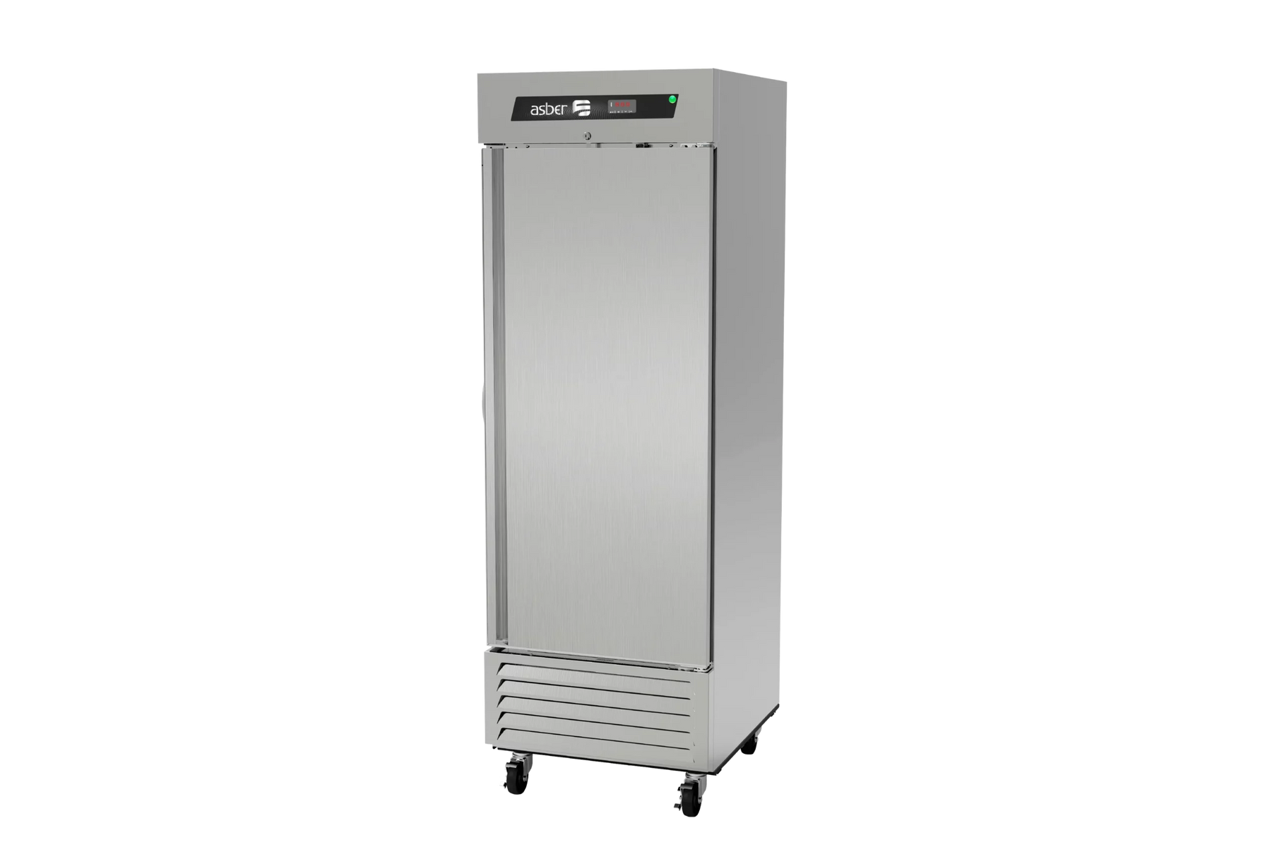 Asber ARR-23-H 28 In. One Section Reach-In Refrigerator, Solid Door, 23 Cu. Ft., R-290 Refrigerant