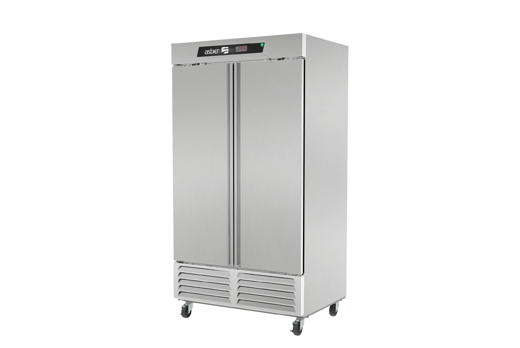 Asber ARR-37-H 44 In. Two Section Reach-In Refrigerator, Solid Doors, 37 Cu. Ft., R-290 Refrigerant