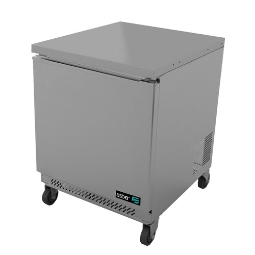 Asber AUTF-27 27 In. Undercounter Freezer, 1 Solid Door, 6.9 Cu. Ft., R-290 Refrigerant