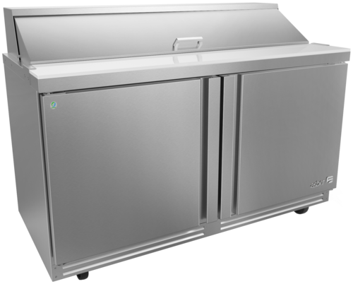 Asber APTS-60-16-D4-P 61 In. Premium Line Salad and Sandwich Prep Table, 16 Pan, 4 Drawers, 20.6 Cu. Ft.