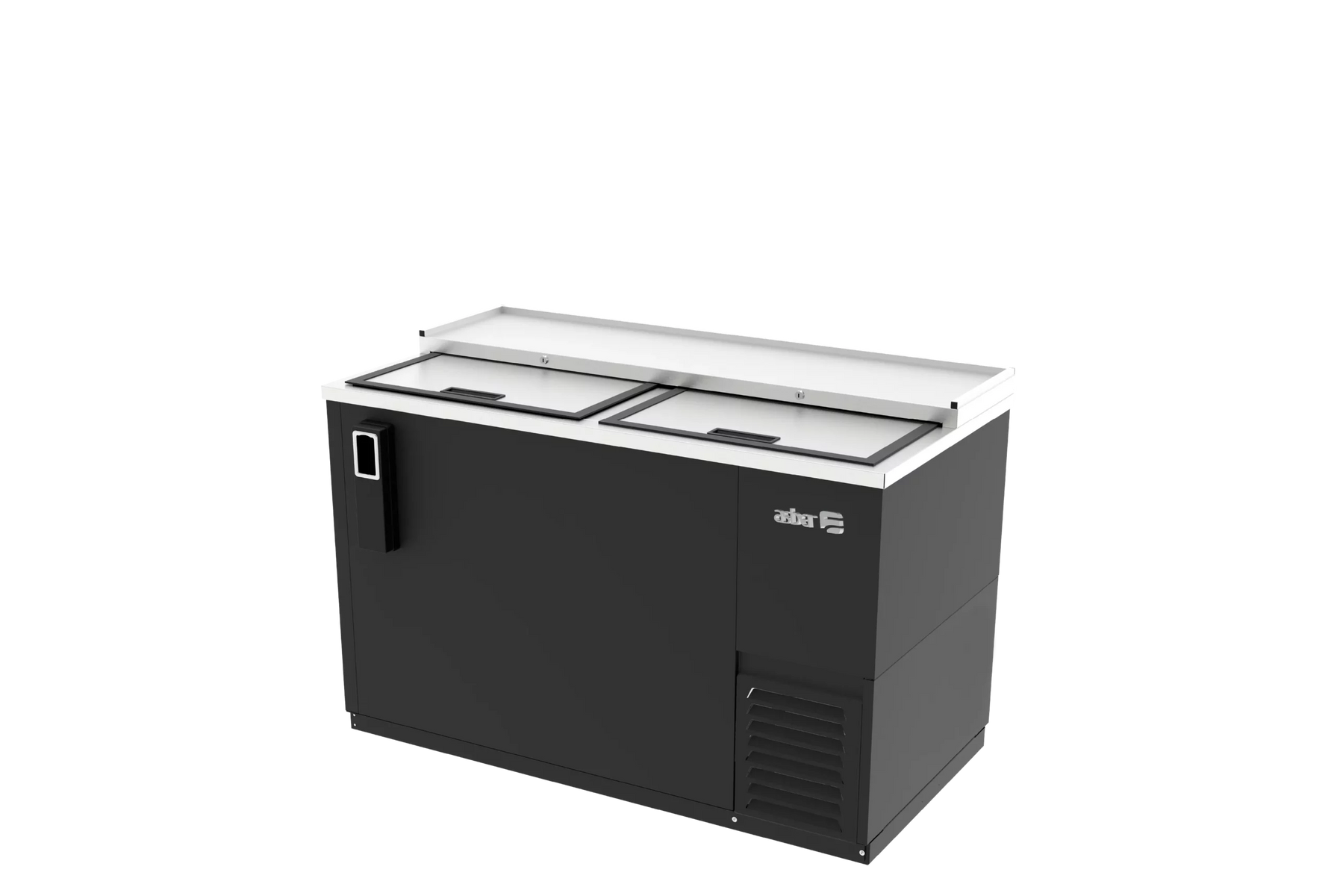 Asber ADBC-50 51 In. Slide Top Bottle Cooler, 2 Sliding Lids, 14.4 Cu. Ft., Holds 286 12 oz. Bottles