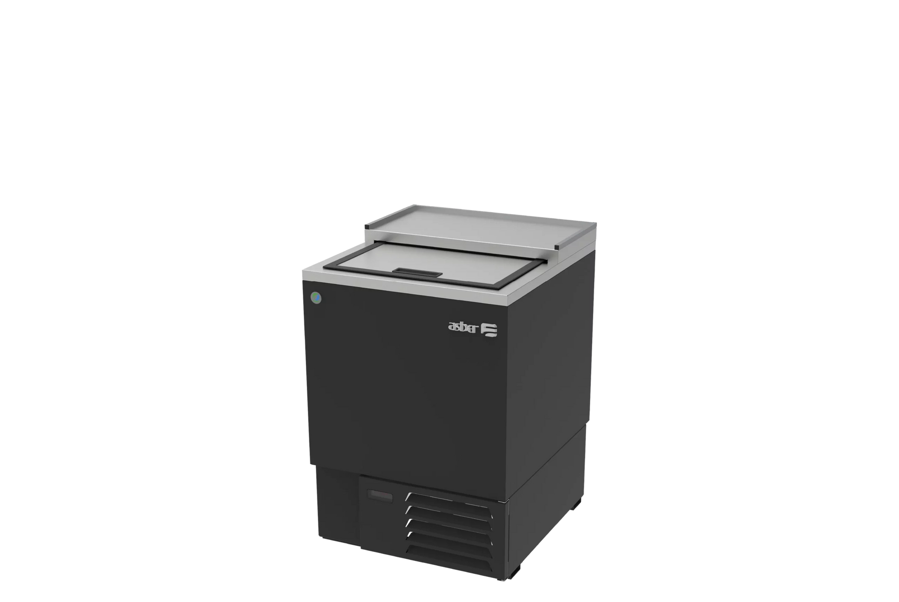Asber AGF-24 25 In. Glass Froster, 1 Slide Lid, Holds 96 12 oz. Mugs, 0°F to -7°F