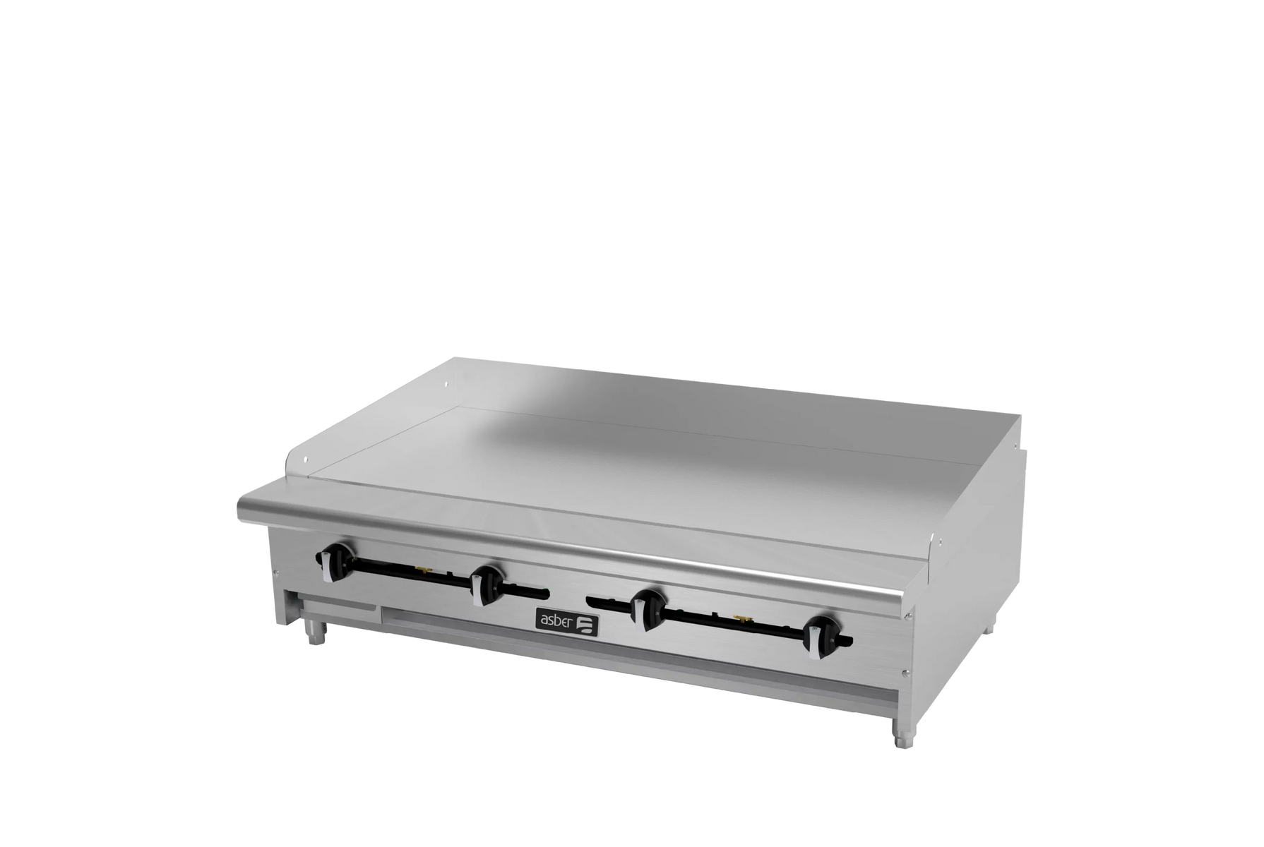 Asber AEMG-48-H 48 In. Restaurant Manual Gas Griddle, 3/4 In. Plate, 120,000 BTU