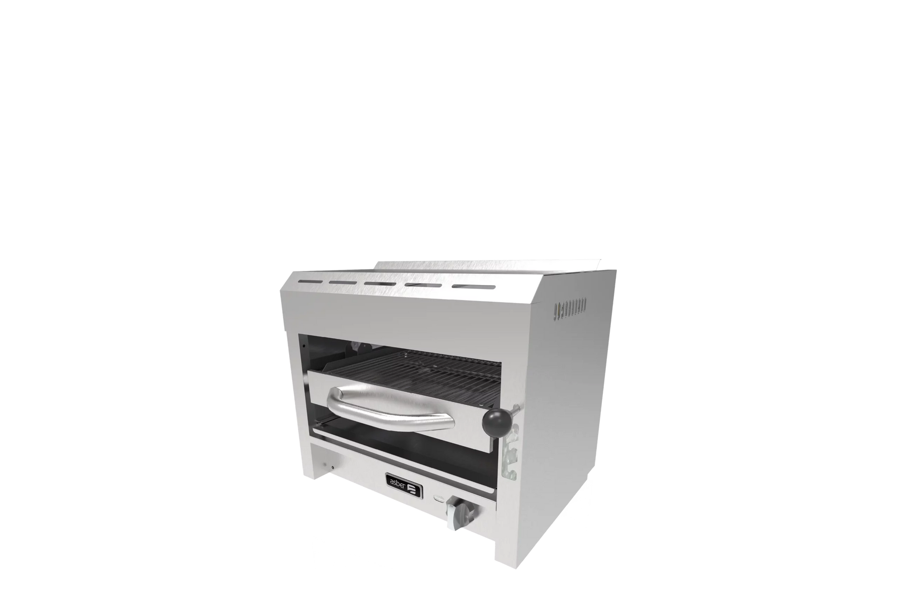 Asber AESB-24-EM 24 In. Gas Salamander Broiler, Infrared Burner, 20,000 BTU