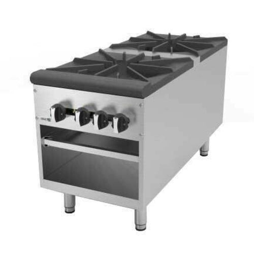 Asber AESP-42-4 48 In. Gas Stock Pot Range, 4 Ring Burners, 180,000 BTU