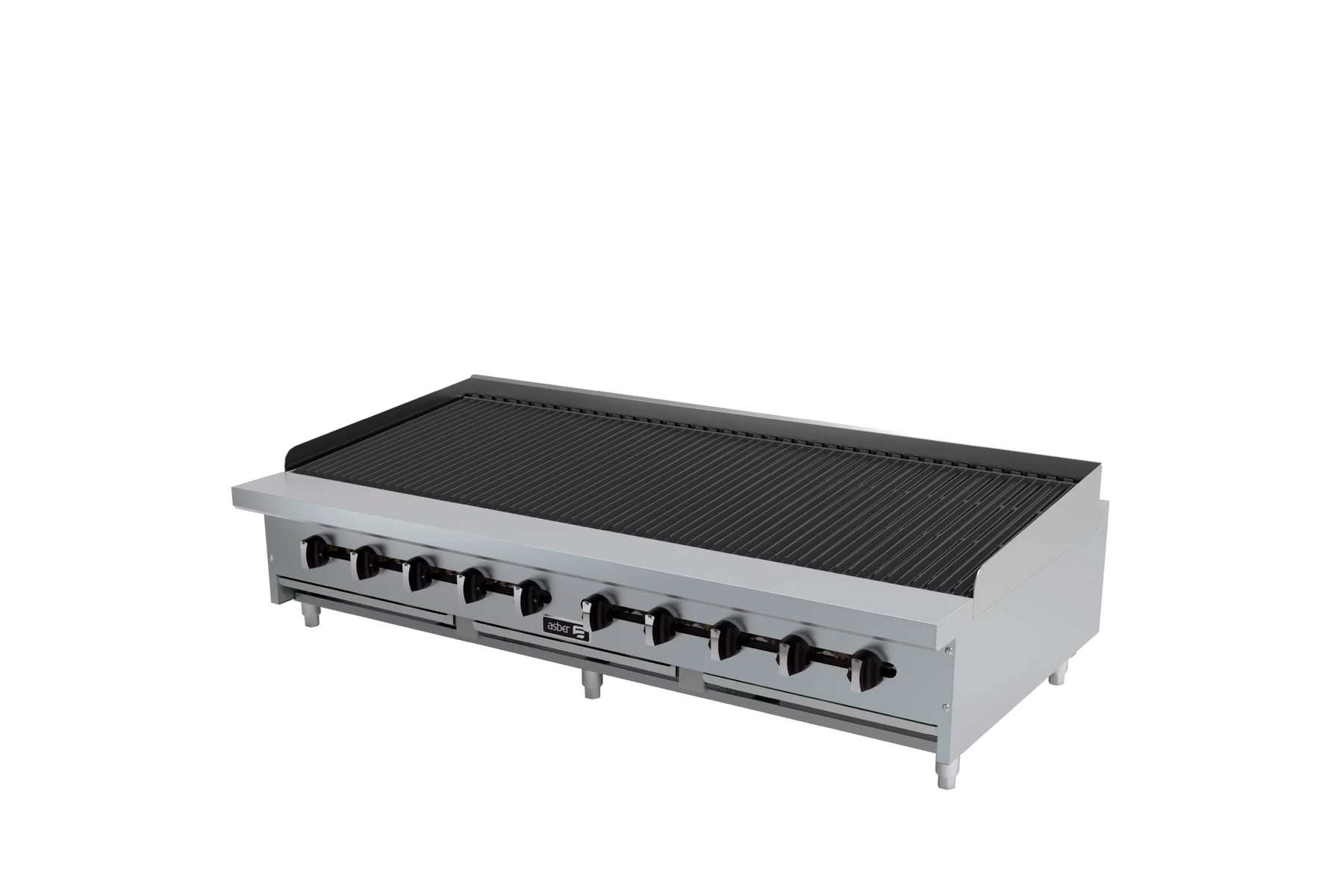 Asber AERB-60-EM 60 In. Emerald Series Gas Radiant Broiler, Reversible Grates, 200,000 BTU