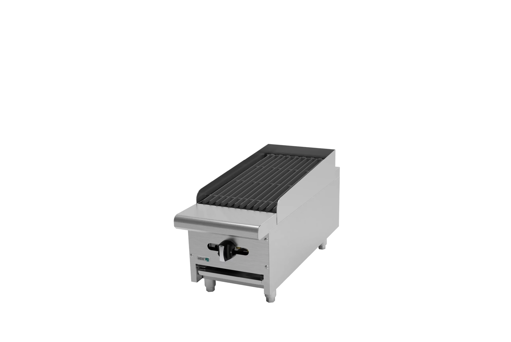 Asber AERB-12 12 In. Restaurant Gas Radiant Broiler, Reversible Grates, 20,000 BTU
