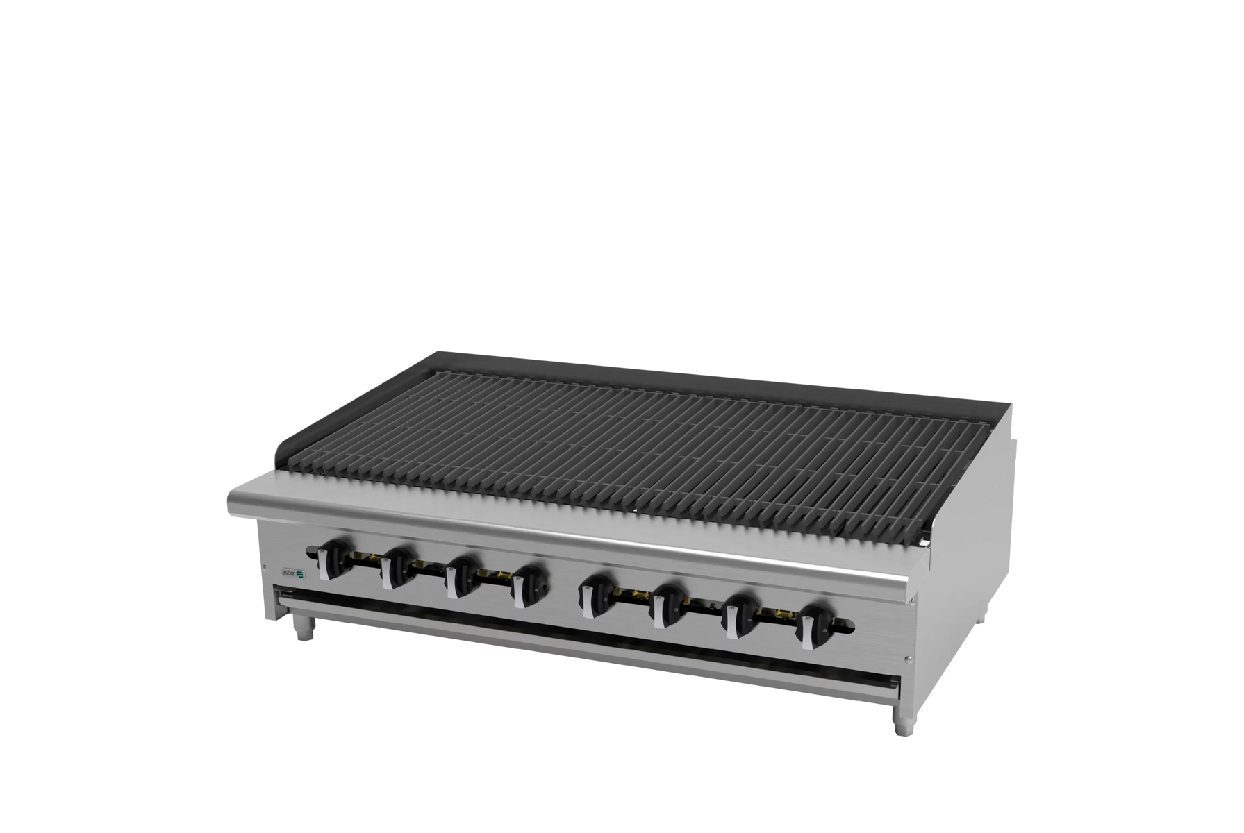 Asber AERB-48 48 In. Restaurant Gas Radiant Broiler, Reversible Grates, 160,000 BTU