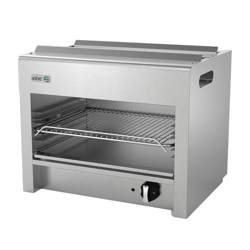 Asber AECM-24 24 In. Gas Cheese Melter, Infrared Burner, 20,000 BTU