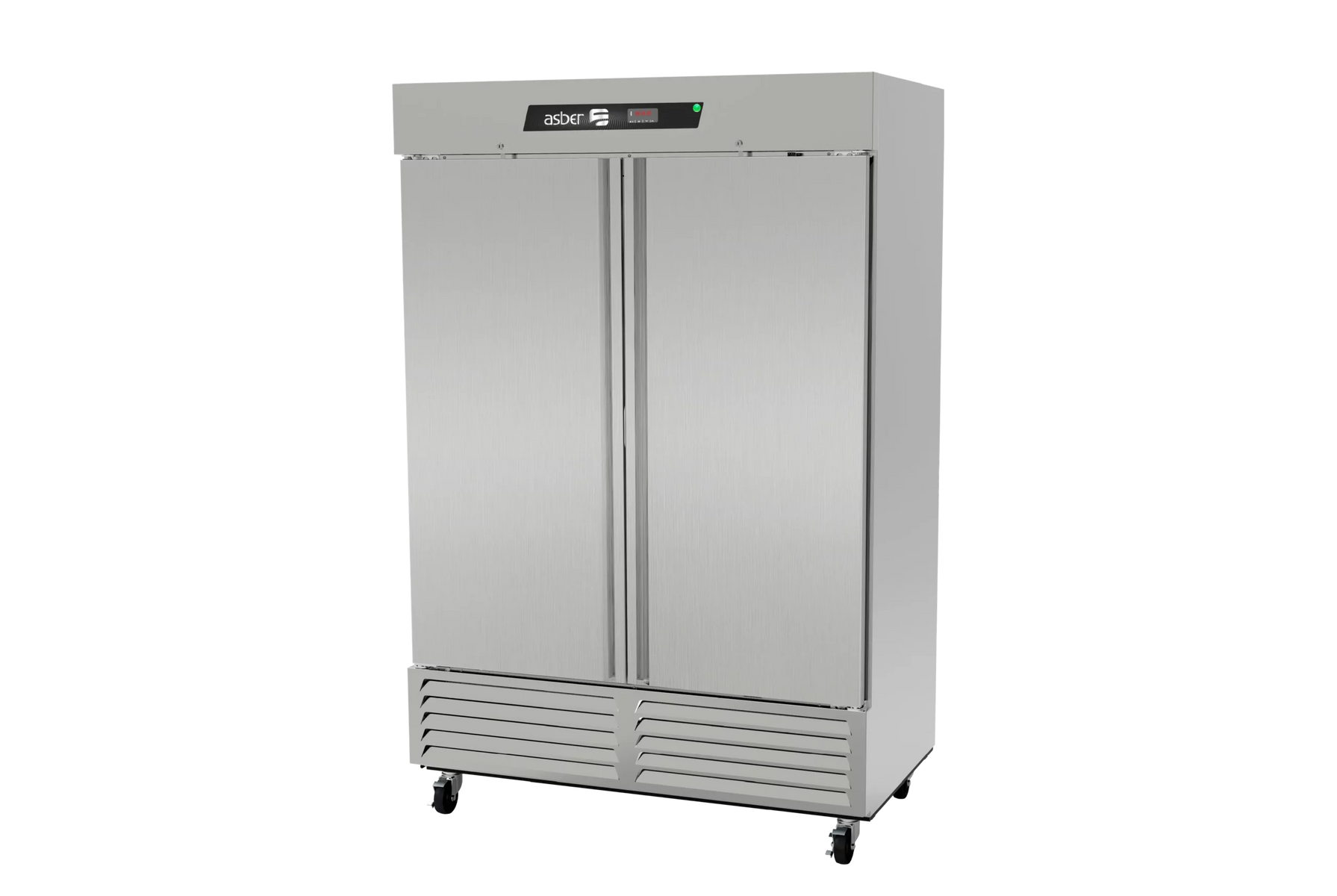 Asber ARR-49-H 55 In. Two Section Reach-In Refrigerator, Solid Doors, 49 Cu. Ft., R-290 Refrigerant