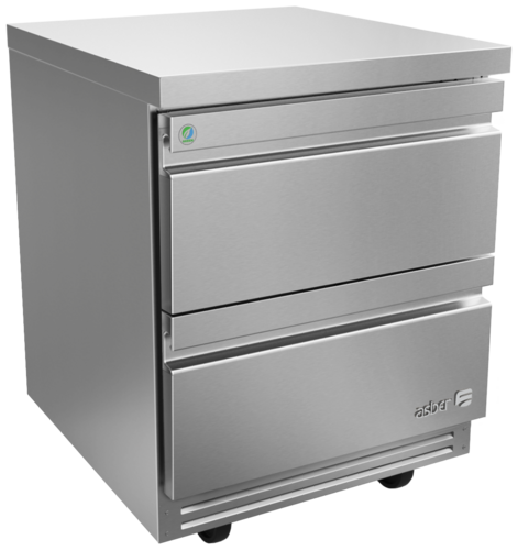 Asber AUTR-27-D2-P 28 In. Premium Line Undercounter Refrigerator, 2 Drawers, 9.5 Cu. Ft., R-290 Refrigerant