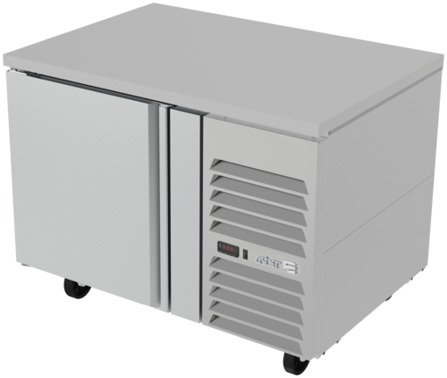 Asber ASUR-46 46 In. Side Mount Refrigerated Table, 1 Door, 11.6 Cu. Ft., R-290 Refrigerant