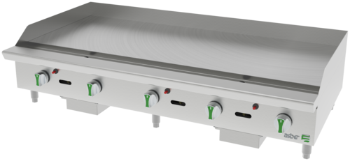 Asber AETG-60-EM 60 In. Emerald Series Thermostatic Gas Griddle, 3/4 In. Plate, 150,000 BTU