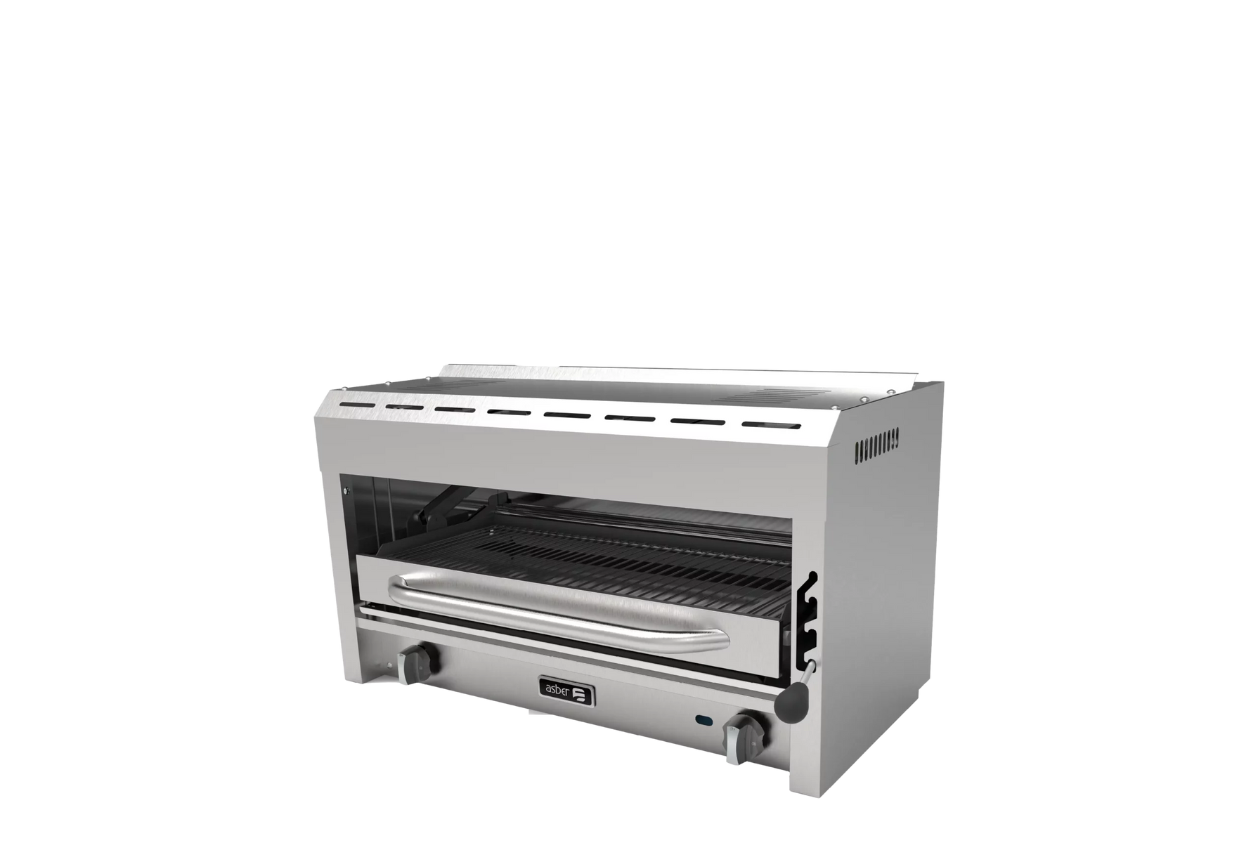 Asber AESB-36-EM 36 In. Gas Salamander Broiler, Infrared Burners, 40,000 BTU