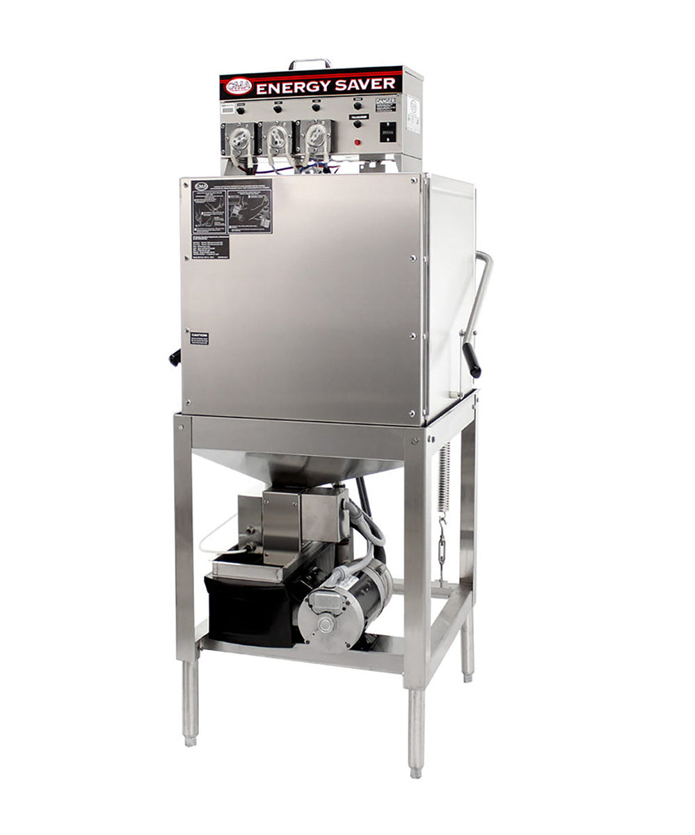 CMA Dishmachines EST-AH-EXT 26 In. Low Temperature Door Type Dishwasher, Straight-Thru Design, 40 Racks/Hour, Built-In Chemical Pumps