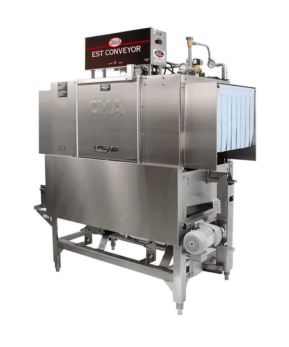 CMA Dishmachines EST-44 44 In. Conveyor Dishwasher, 249 Racks/Hour, 3-Stage Wash, High or Low Temp Sanitizing
