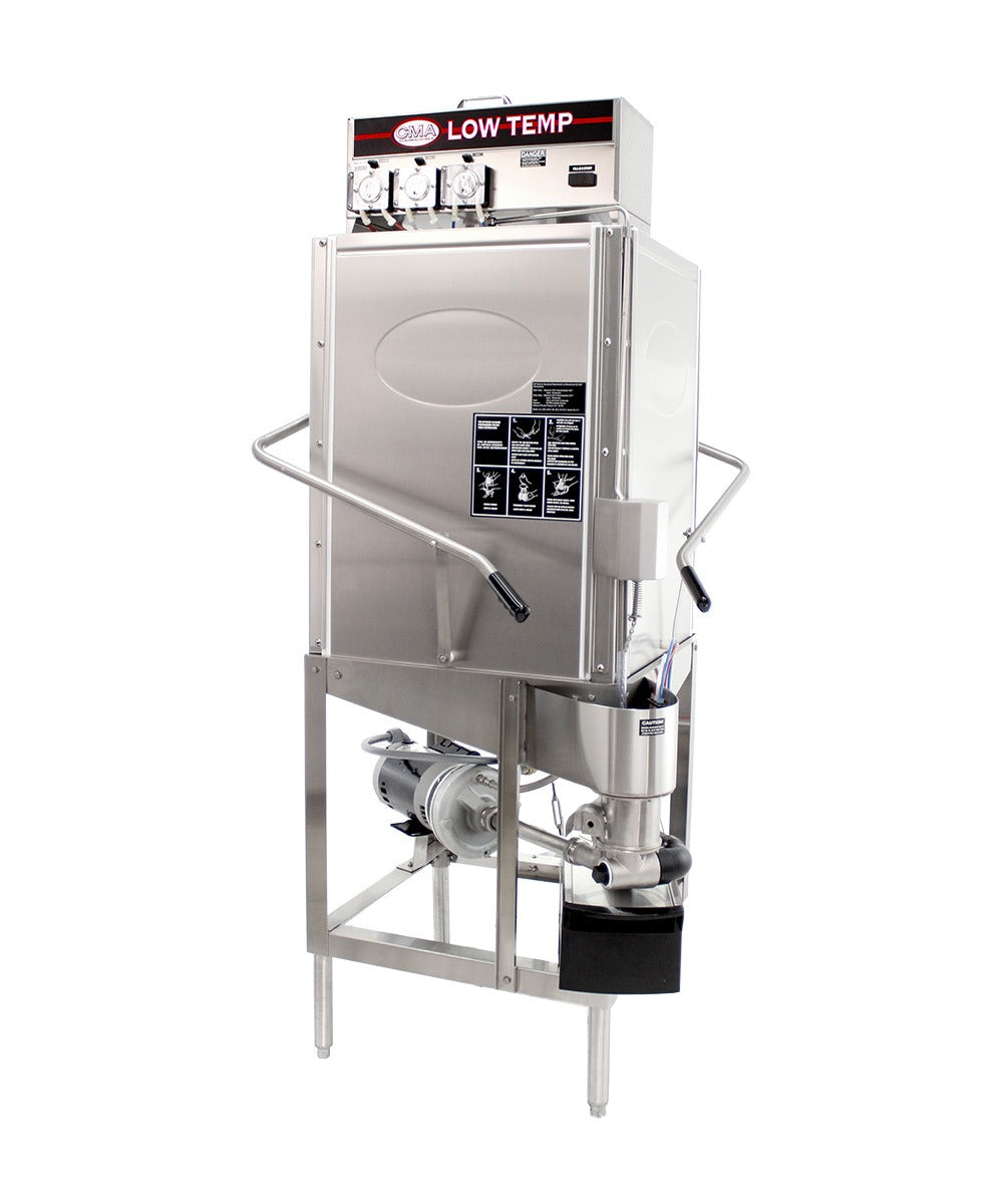 CMA Dishmachines S-C 26 In. Low Temperature Corner Pot and Pan Washer, 40 Racks/Hour, Built-In Chemical Pumps