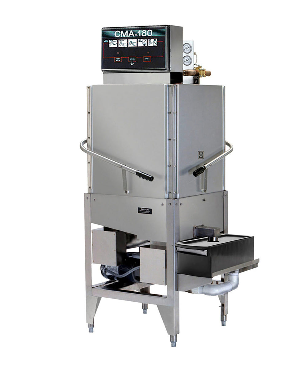 CMA Dishmachines 180-TC 26 In. High Temperature Corner Pot and Pan Dishwasher, 27 In. Clearance, 60 Racks/Hour