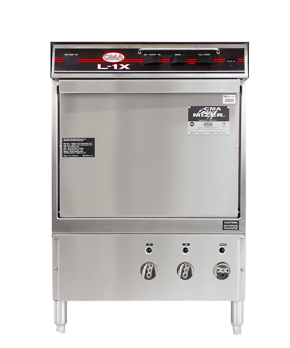 CMA Dishmachines L-1X 24 In. Low Temperature Undercounter Dishwasher, 30 Racks/Hour, Sustainer Heater, Built-In Chemical Pumps