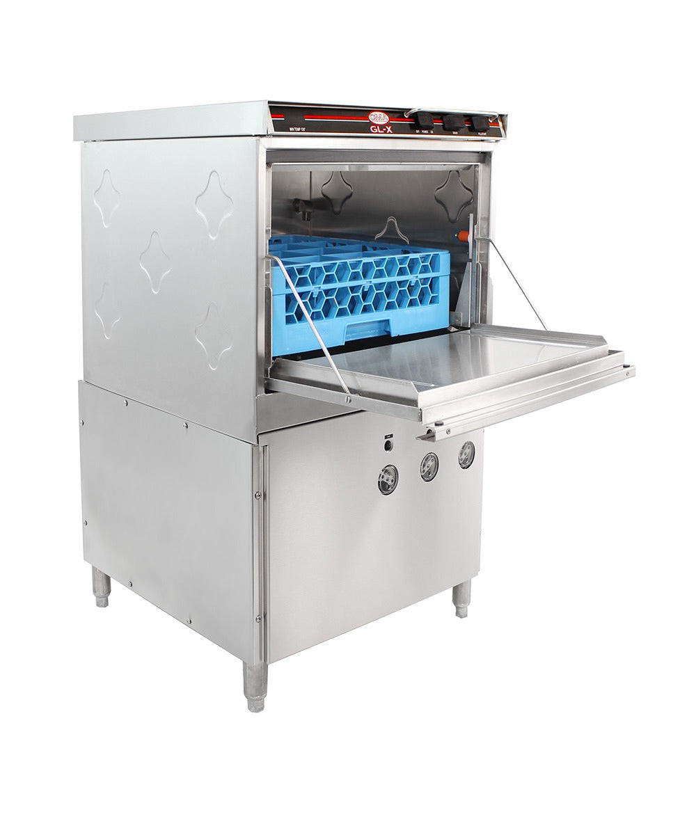 CMA Dishmachines GL-X 24 In. Low Temperature Underbar Glasswasher, 30 Racks/Hour, Hot Water Assurance System, Pumped Drain